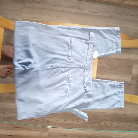 Vero Moda Sky Blue Loose Tie Casual Pants - Picture 5 of 6
